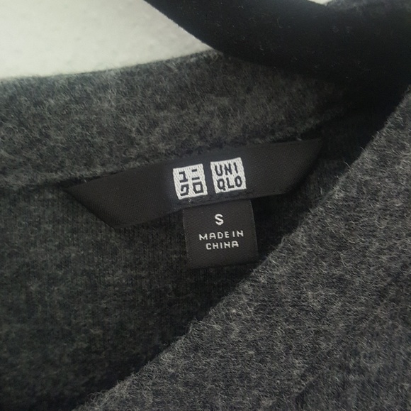 Uniqlo Classic Grey 3/4 Sleeve Dress with Pockets - Picture 4 of 4
